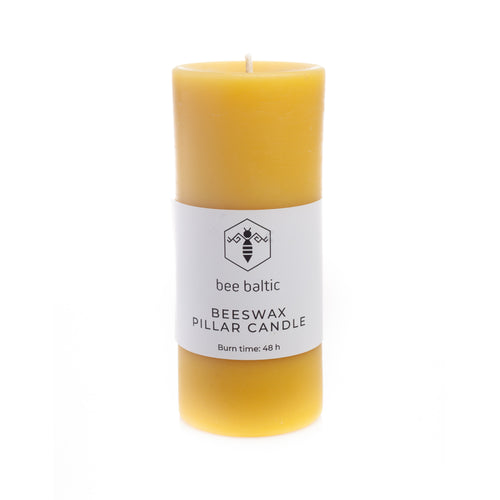 Beeswax Pillar Candle by Bee Baltic