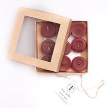 Load image into Gallery viewer, Red Beeswax Tea Lights by Bee Baltic