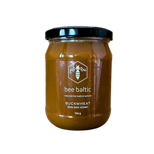 Raw buckwheat honey 700g from Bee Baltic