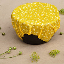 Load image into Gallery viewer, Beeswax wrap on a bowl by Bee Baltic
