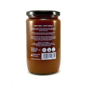 Raw Buckwheat Honey in 1kg back by Bee Baltic