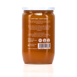 Raw Forest Honey in 1kg back by Bee Baltic
