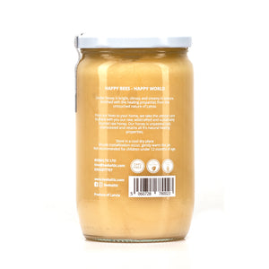 Raw Linden Honey 1kg back by Bee Baltic