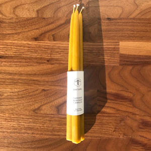 Tapered Beeswax Candles on a Table by Bee Baltic