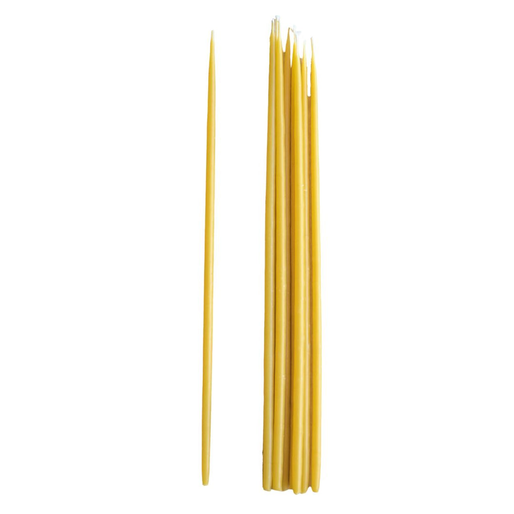Thin Tapered Beeswax Candles